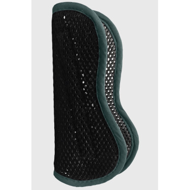 Forros de las protecciones con carcasa en malla 3D de terciopelo ProConfort Kalou Negro / verde selva Forros de las protecciones con carcasa en malla 3D de terciopelo ProConfort Kalou Negro / verde selva