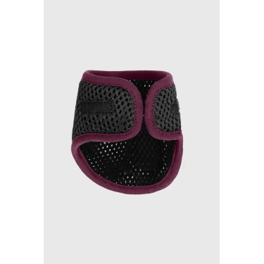Forros de los protectores de menudillo con carcasa en malla 3D aterciopelada ProConfort Darial Negro / burdeos