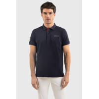 Polo Harcour Fuego de manga corta para hombre Francia Marino Azul marino