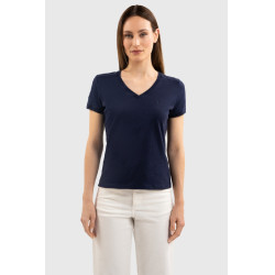 Camiseta Harcour Aquila de manga corta para mujer Francia Marino Azul marino