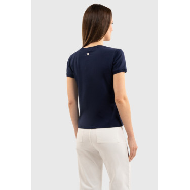 Camiseta Harcour Aquila de manga corta para mujer Francia Marino Azul marino