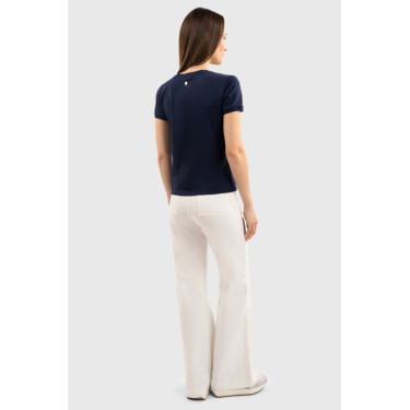Camiseta Harcour Aquila de manga corta para mujer Francia Marino Azul marino