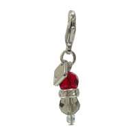 Charm LeMieux para orejeras anti-moscas Burdeos / gris Charm LeMieux para orejeras anti-moscas Burdeos / gris