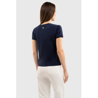 Camiseta Harcour Hydra de manga corta para mujer Marino Azul marino