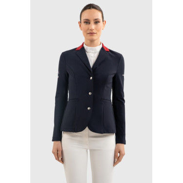 Chaqueta de concurso Harcour Figara mujer Francia Marino Azul marino