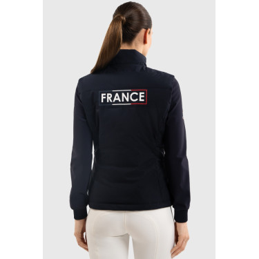 Chaleco sin mangas Harcour Flicka mujer Francia Marino Azul marino