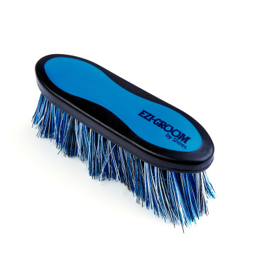 Cepillo duro cerdas largas Ezi-Groom Shires Azul brillante