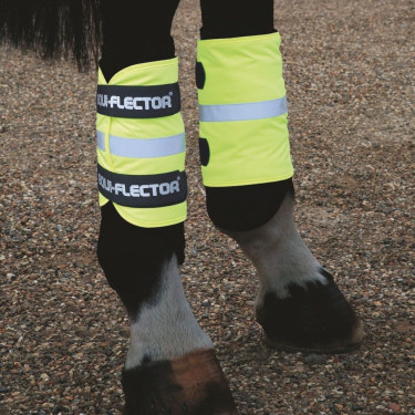 Polainas reflectantes Equi-Flector® Shires Amarillo