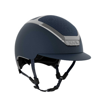 Casco Kask Dogma Chrome marco Swarovski remache Navy blue / plata Azul