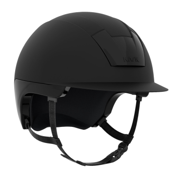 Casco Kask Kooki barboquejo marrón claro Negro mate