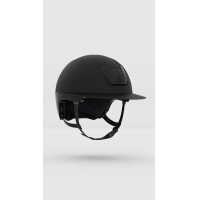 Casco Kask Kooki Lady con barboquejo marrón claro Negro mate
