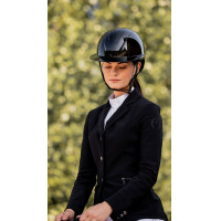 Casco Kask Kooki Lady con barboquejo marrón claro Negro mate