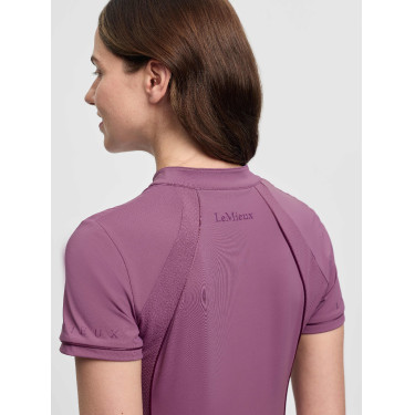 Capa base LeMieux de malla Lisa para mujer de manga corta Malva