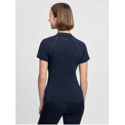 Capa base LeMieux de malla Lisa para mujer de manga corta Marino Azul marino