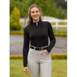 Capa base LeMieux de manga larga Airflow para mujer Negro