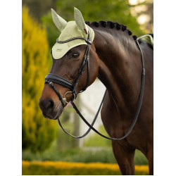 Capucha antimoscas LeMieux Air-Tek de tejido de malla Macarrón