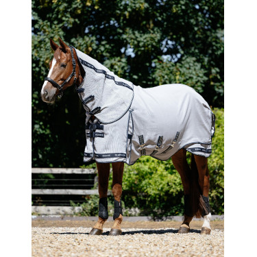 Manta antimoscas LeMieux Kudos Gladiator Gris