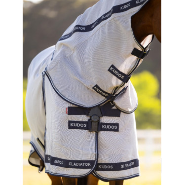 Manta antimoscas LeMieux Kudos Gladiator Gris