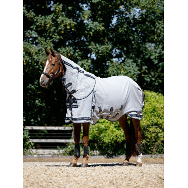 Manta antimoscas LeMieux Kudos Gladiator Gris