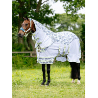 Manta antimoscas LeMieux Arika Camo-Tek Macarrón
