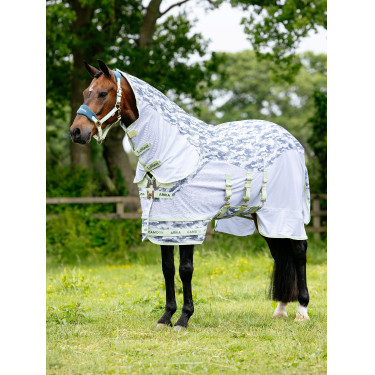 Manta antimoscas LeMieux Arika Camo-Tek Macarrón