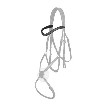 Frontal LeMieux Arika Contrast curvado Negro / plata