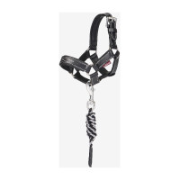 Longe y cabestro de cuero LeMieux Toy Pony Negro