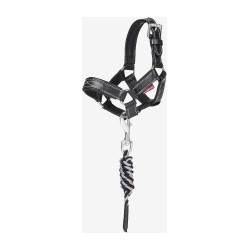 Longe y cabestro de cuero LeMieux Toy Pony Negro