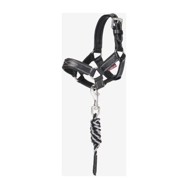 Longe y cabestro de cuero LeMieux Toy Pony Negro