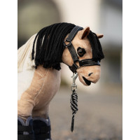 Longe y cabestro de cuero LeMieux Toy Pony Negro