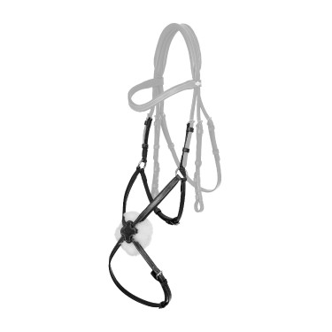 Muserola LeMieux Arika Grackle Negro / plata