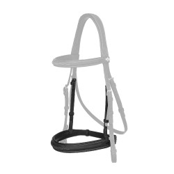 Muserola LeMieux Hunter cosida Negro / plata