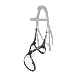 Muserola LeMieux Kudos Grackle Negro / plata Muserola LeMieux Kudos Grackle Negro / plata