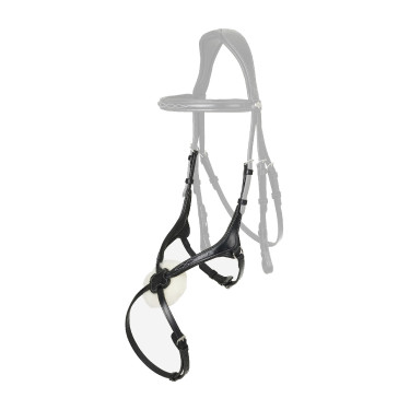 Muserola LeMieux Kudos Grackle Negro / plata Muserola LeMieux Kudos Grackle Negro / plata