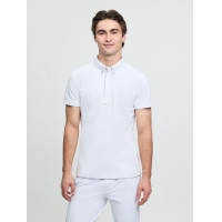 Polo de concurso LeMieux de manga corta para hombre Blanco