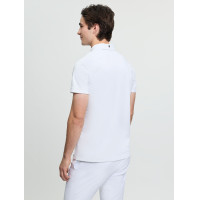 Polo de concurso LeMieux de manga corta para hombre Blanco
