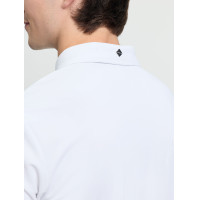 Polo de concurso LeMieux de manga corta para hombre Blanco