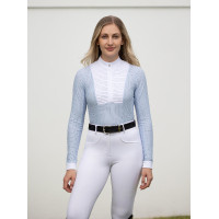 Polo de concurso LeMieux de manga larga Arielle para mujer Blanco
