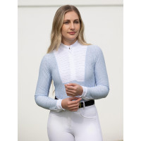 Polo de concurso LeMieux de manga larga Arielle para mujer Blanco