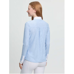 Polo de concurso LeMieux de manga larga Arielle para mujer Niebla Azul