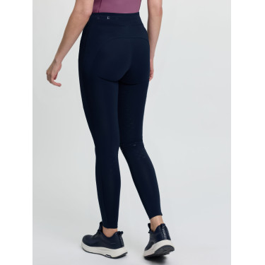Leggings de equitación LeMieux con asiento parcial cruzado Simone mujer Marino Azul marino