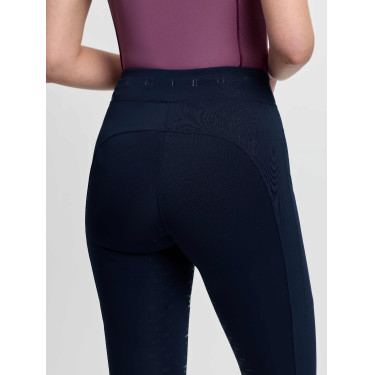 Leggings de equitación LeMieux con asiento parcial cruzado Simone mujer Marino Azul marino
