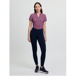 Leggings de equitación LeMieux con asiento parcial cruzado Simone mujer Marino Azul marino