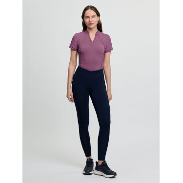 Leggings de equitación LeMieux con asiento parcial cruzado Simone mujer Marino Azul marino
