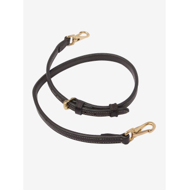 Cinta nasal LeMieux Clips aceitada Kudos Marrón / latón Marr&amp;amp;amp;oacute;n