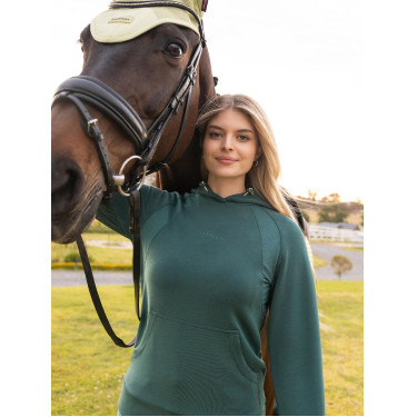 Sudadera con capucha LeMieux Nadine Airflow mujer Selva Verde Sudadera con capucha LeMieux Nadine Airflow mujer Selva Verde