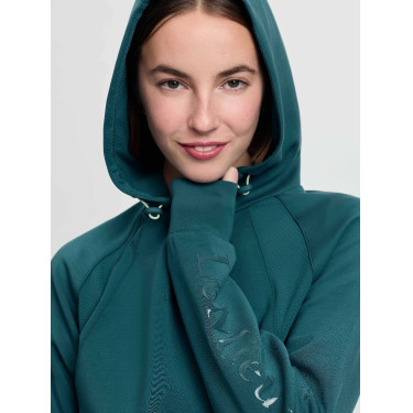 Sudadera con capucha LeMieux Nadine Airflow mujer Selva Verde Sudadera con capucha LeMieux Nadine Airflow mujer Selva Verde