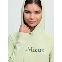 Sudadera con capucha LeMieux Young Rider Nancy Macarrón Verde Sudadera con capucha LeMieux Young Rider Nancy Macarrón Verde