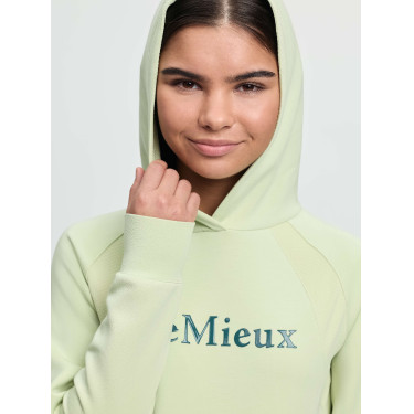 Sudadera con capucha LeMieux Young Rider Nancy Macarrón Verde Sudadera con capucha LeMieux Young Rider Nancy Macarrón Verde