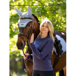 Sudadera con cuello redondo LeMieux Christina para mujer Degradado Azul Sudadera con cuello redondo LeMieux Christina para mujer Degradado Azul